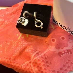 Pandora Silver Heart Charm - Set of 2 - Rings & Anniversary